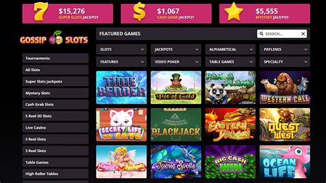 Gossip Slots Casino Review .